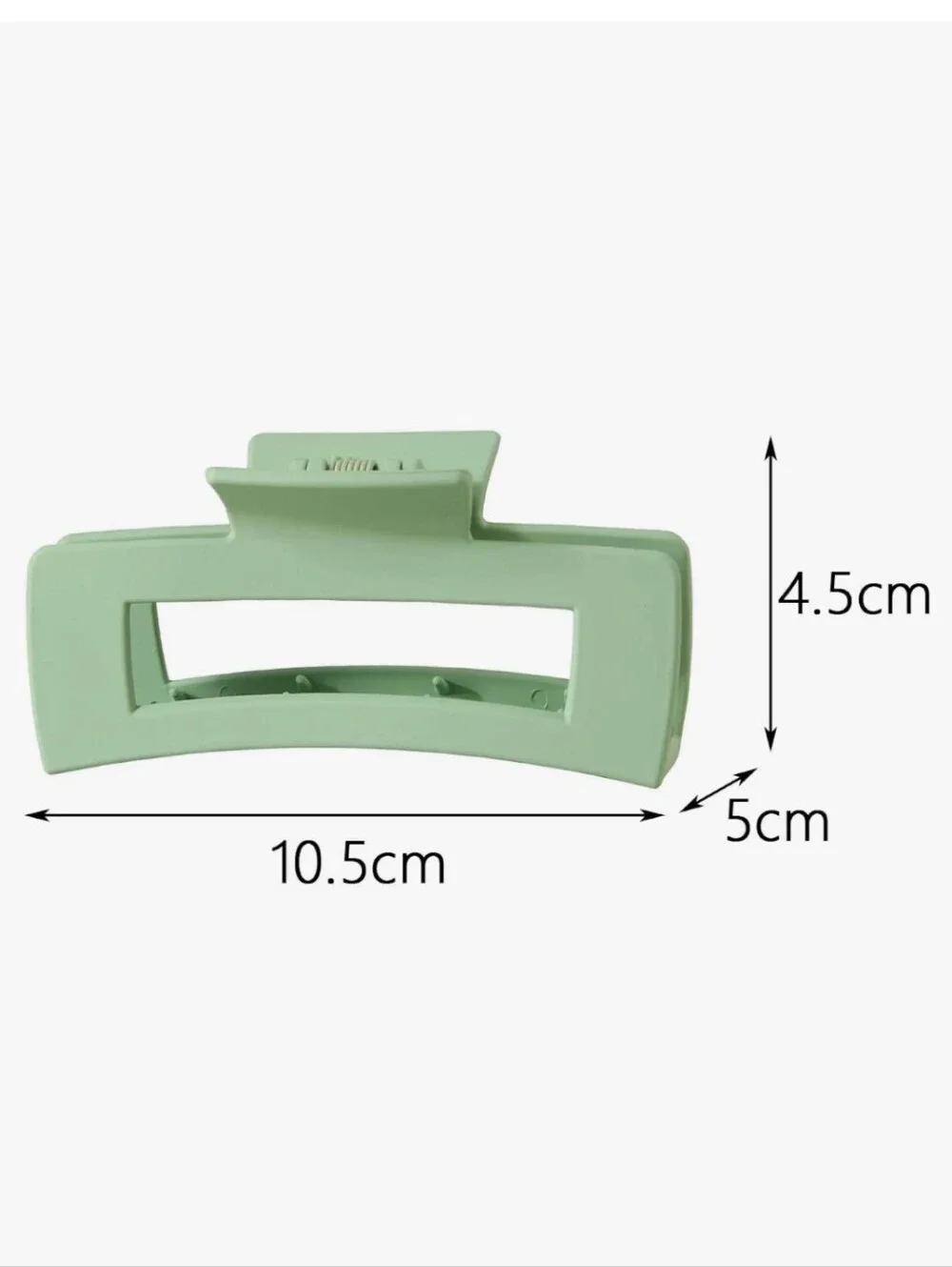 Matte Hair Claw Clip for Unisex - Stylish Grip Rectangle Frosted Hair Clip